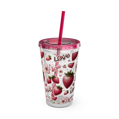 Sunsplash Tumbler with Straw, 16oz