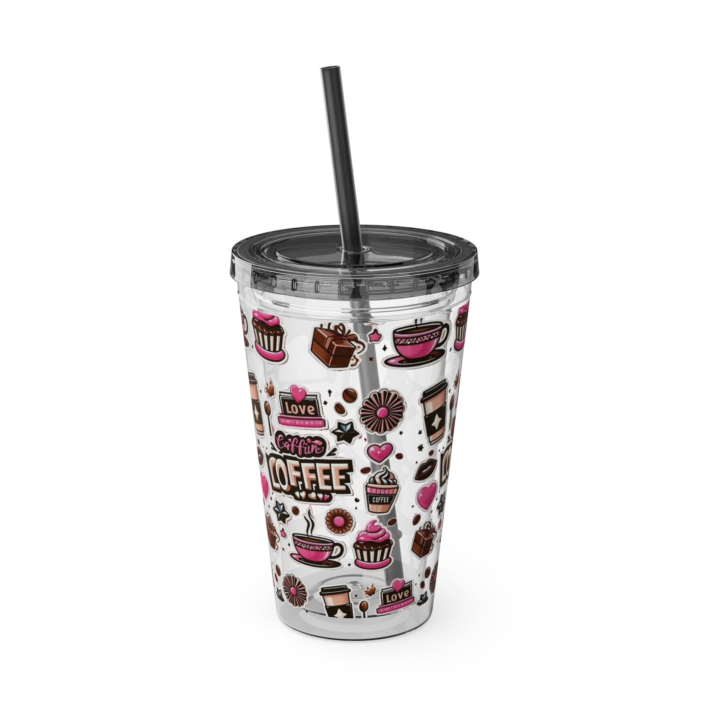 Sunsplash Tumbler with Straw, 16oz