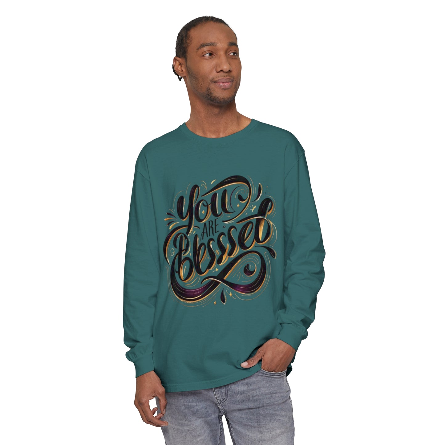 Unisex Garment-dyed Long Sleeve T-Shirt