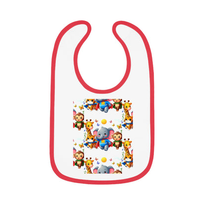 Baby Contrast Trim Jersey Bib