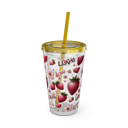 Sunsplash Tumbler with Straw, 16oz