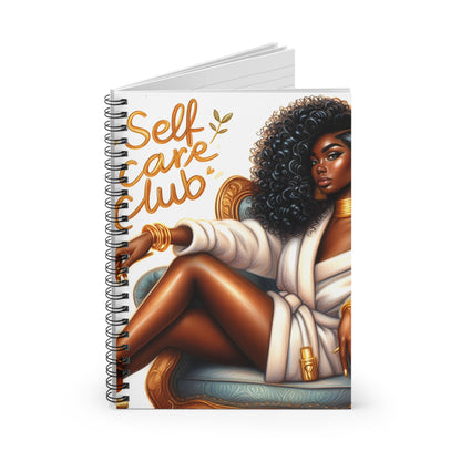 Self Care Club Spiral Notebook - Stylish & Inspiring Journal for Mindfulness and Organization