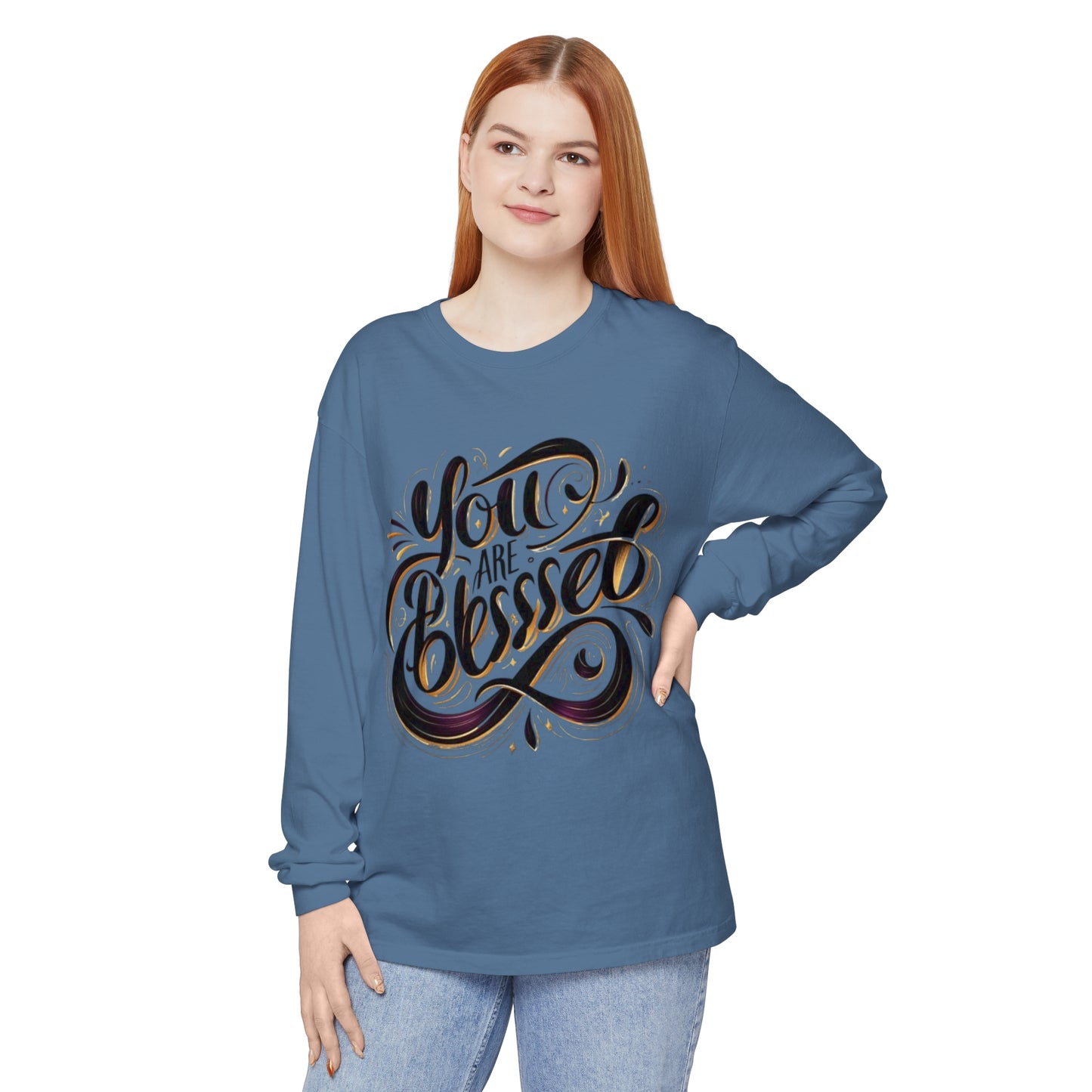 Unisex Garment-dyed Long Sleeve T-Shirt