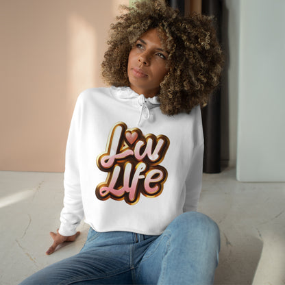 Love Life Crop Hoodie