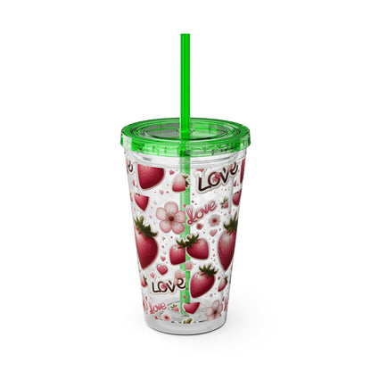 Sunsplash Tumbler with Straw, 16oz