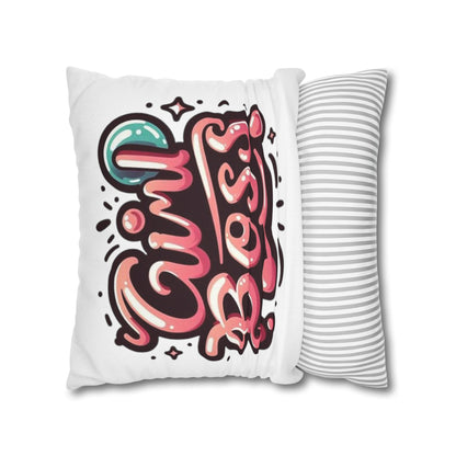 Spun Polyester Square Pillowcase