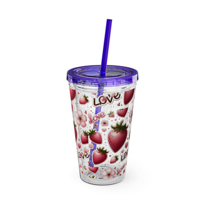 Sunsplash Tumbler with Straw, 16oz