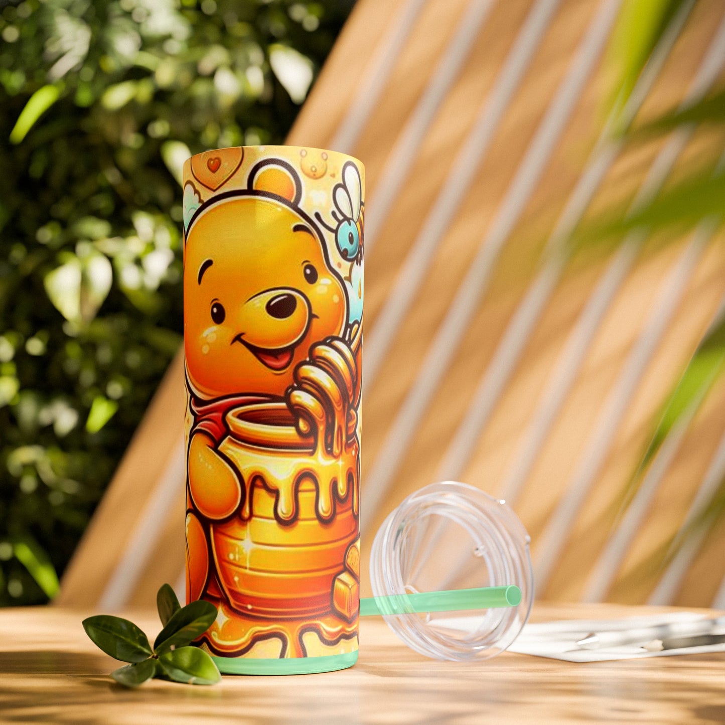 Winnie the Pooh  Skinny Tumbler with Straw, 20oz