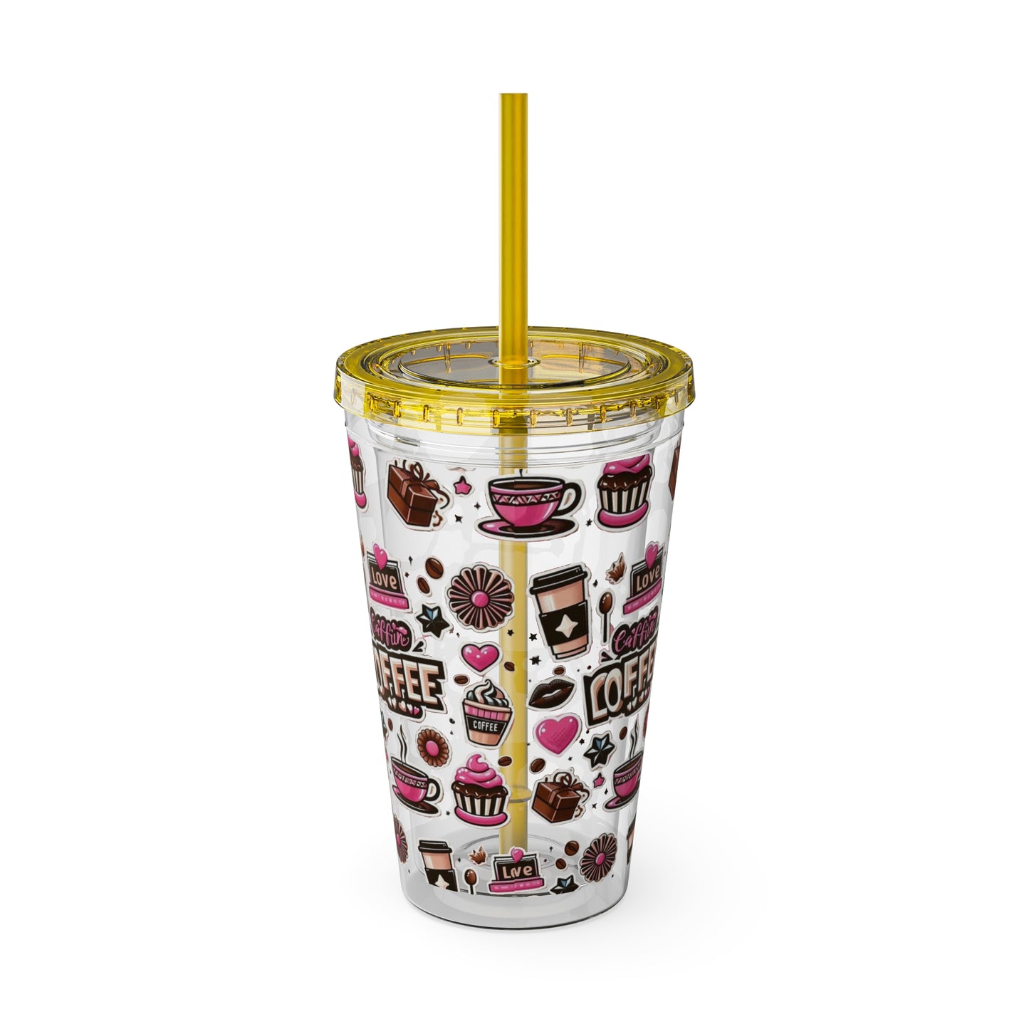 Sunsplash Tumbler with Straw, 16oz