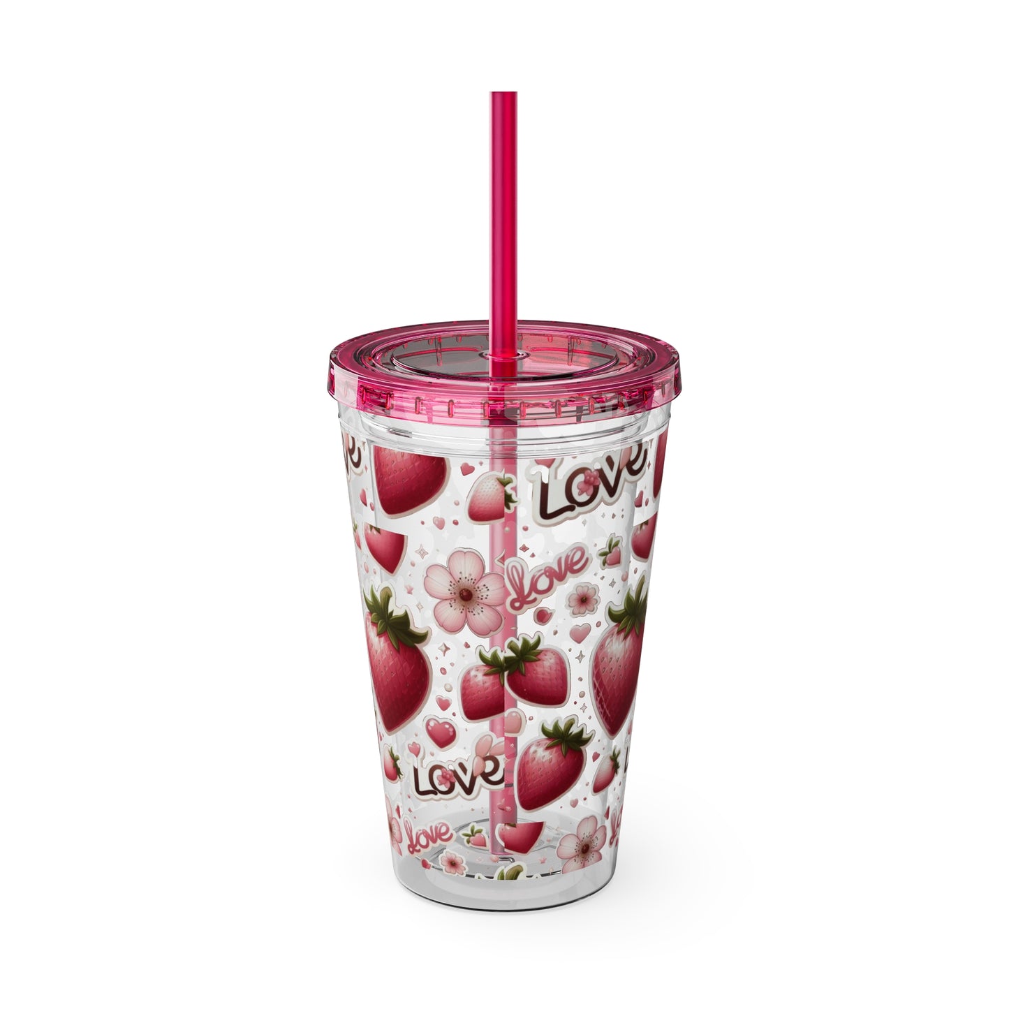 Sunsplash Tumbler with Straw, 16oz