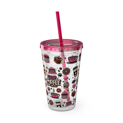 Sunsplash Tumbler with Straw, 16oz