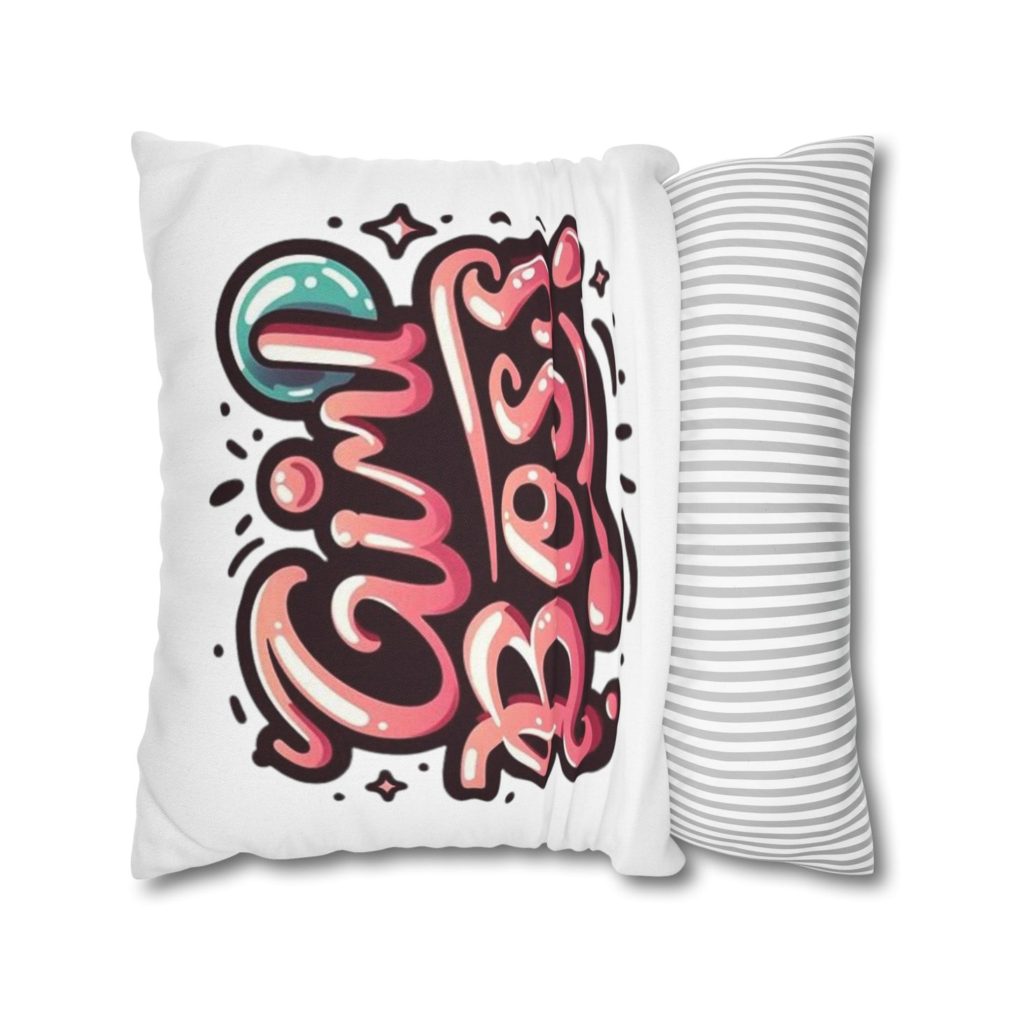 Spun Polyester Square Pillowcase