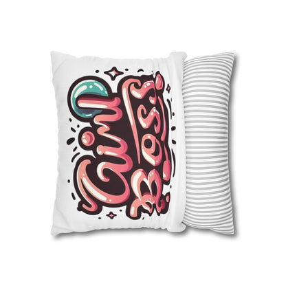 Spun Polyester Square Pillowcase