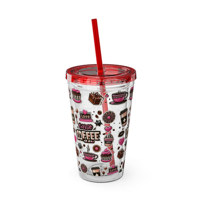 Sunsplash Tumbler with Straw, 16oz