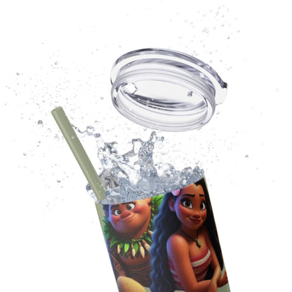 Moana Skinny Tumbler with Straw