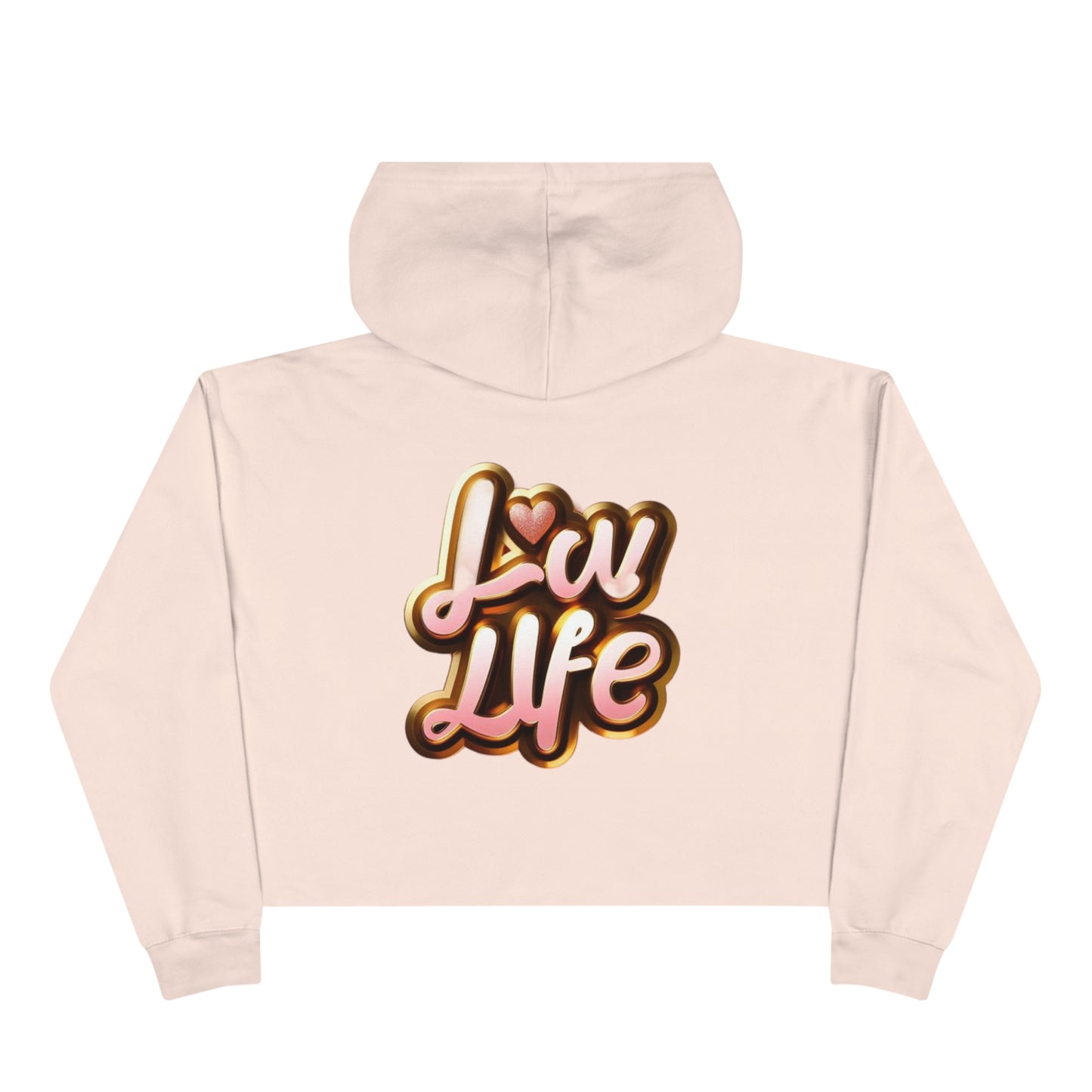 Love Life Crop Hoodie