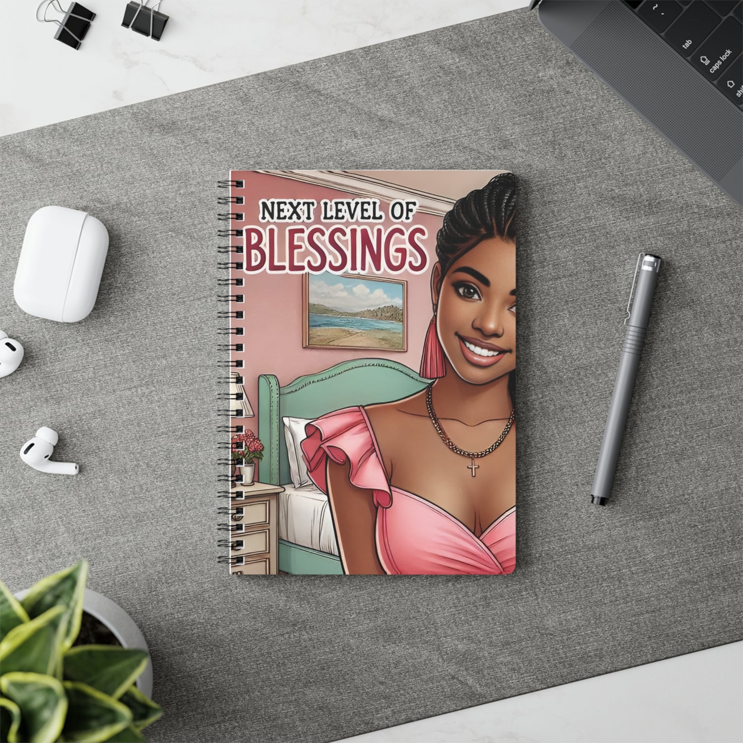 Next Level of Blessings A5 Notebook - Inspirational Softcover Journal