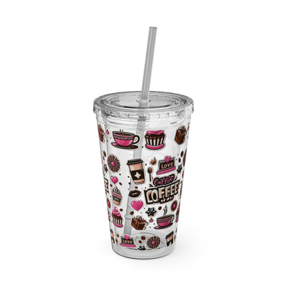 Sunsplash Tumbler with Straw, 16oz