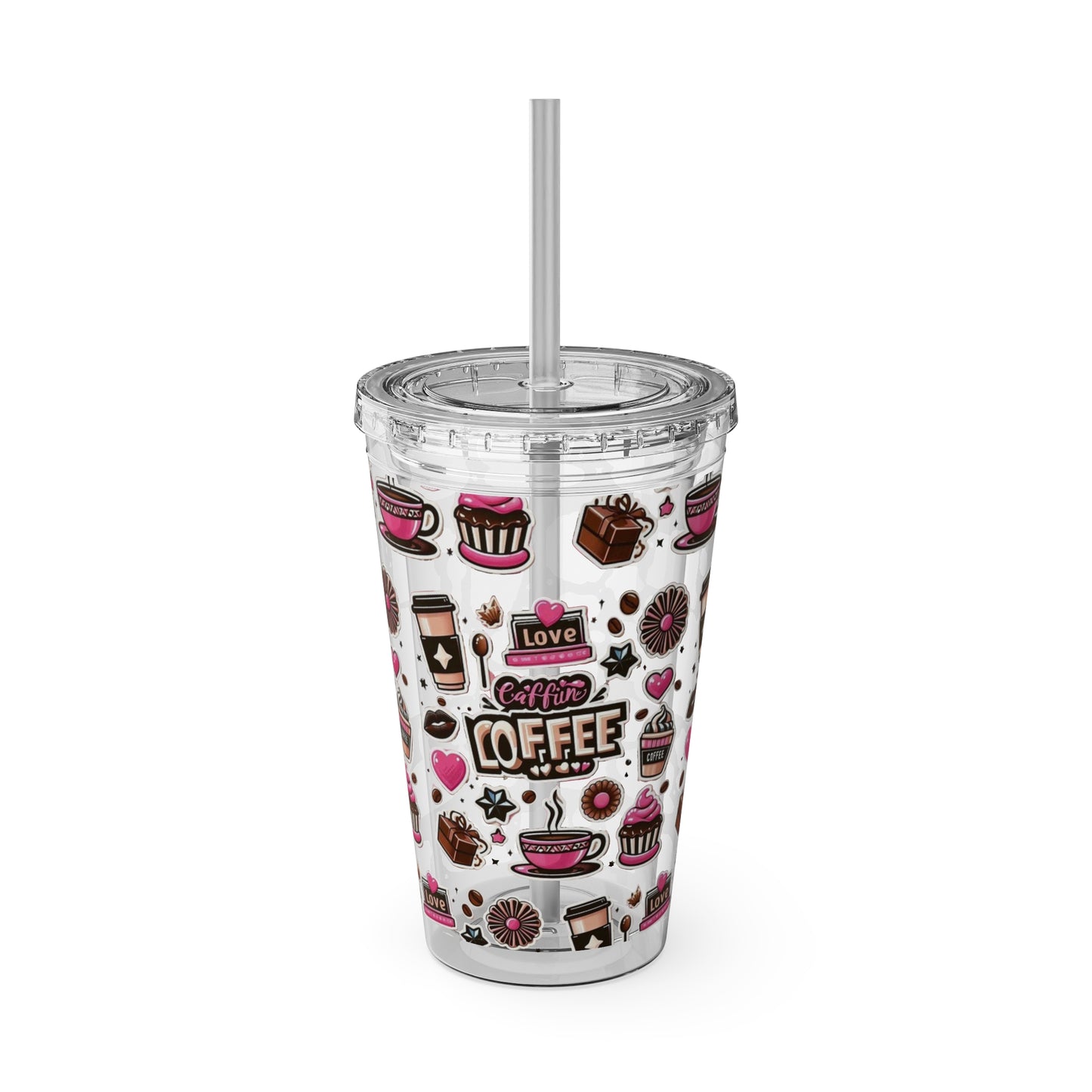 Sunsplash Tumbler with Straw, 16oz