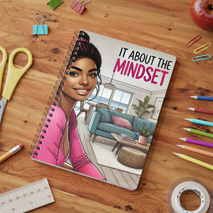 Mindset A5 Wirobound Softcover Notebook - Inspirational Journal for Personal Growth