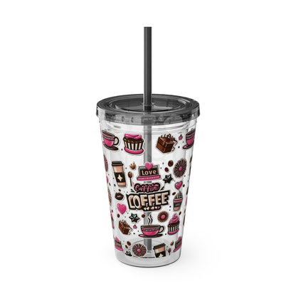 Sunsplash Tumbler with Straw, 16oz