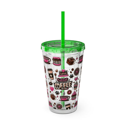 Sunsplash Tumbler with Straw, 16oz