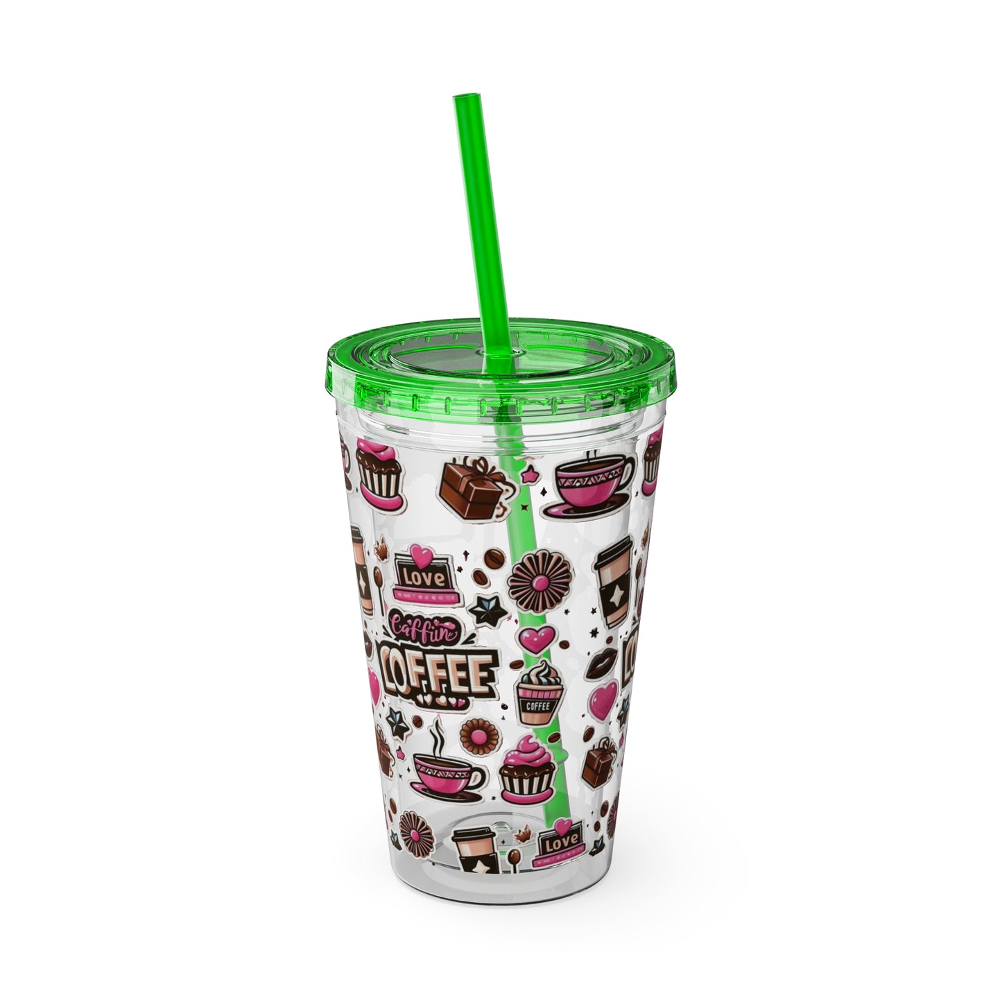 Sunsplash Tumbler with Straw, 16oz