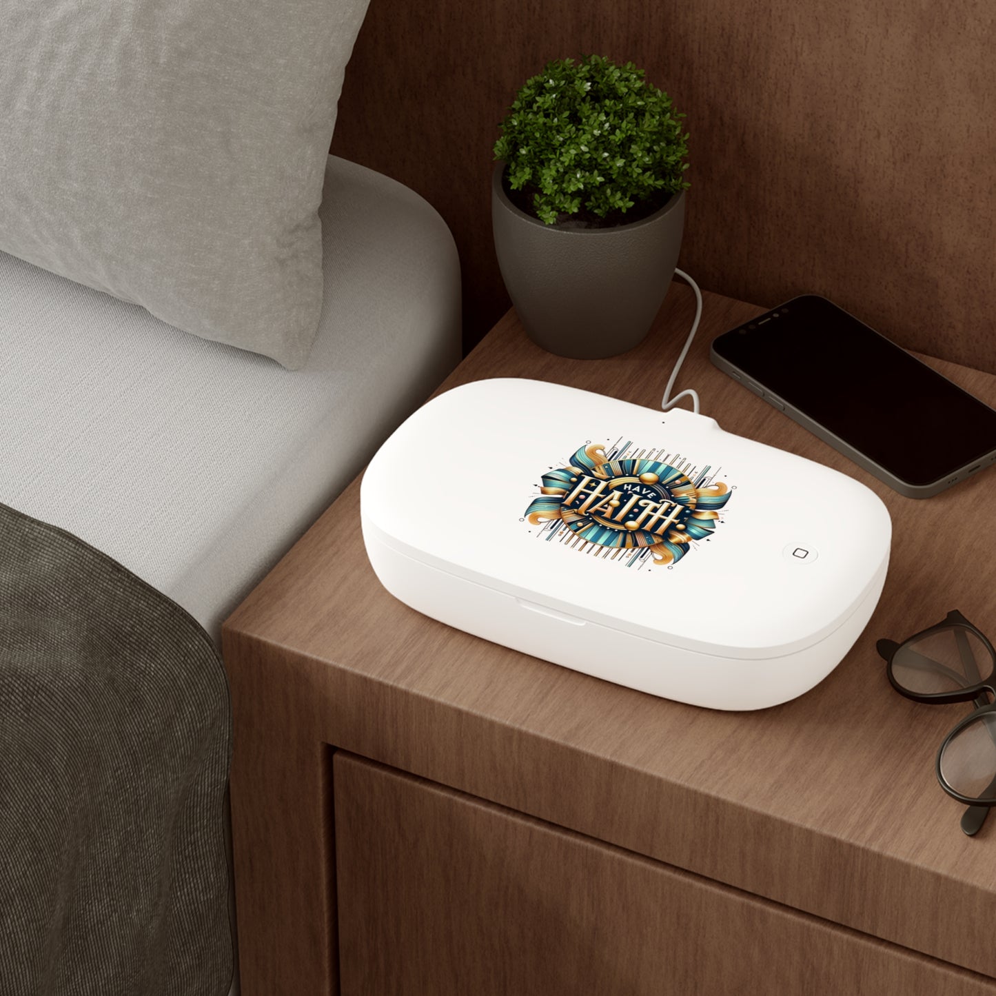 UV Phone Sanitizer and Wireless Charging Pad