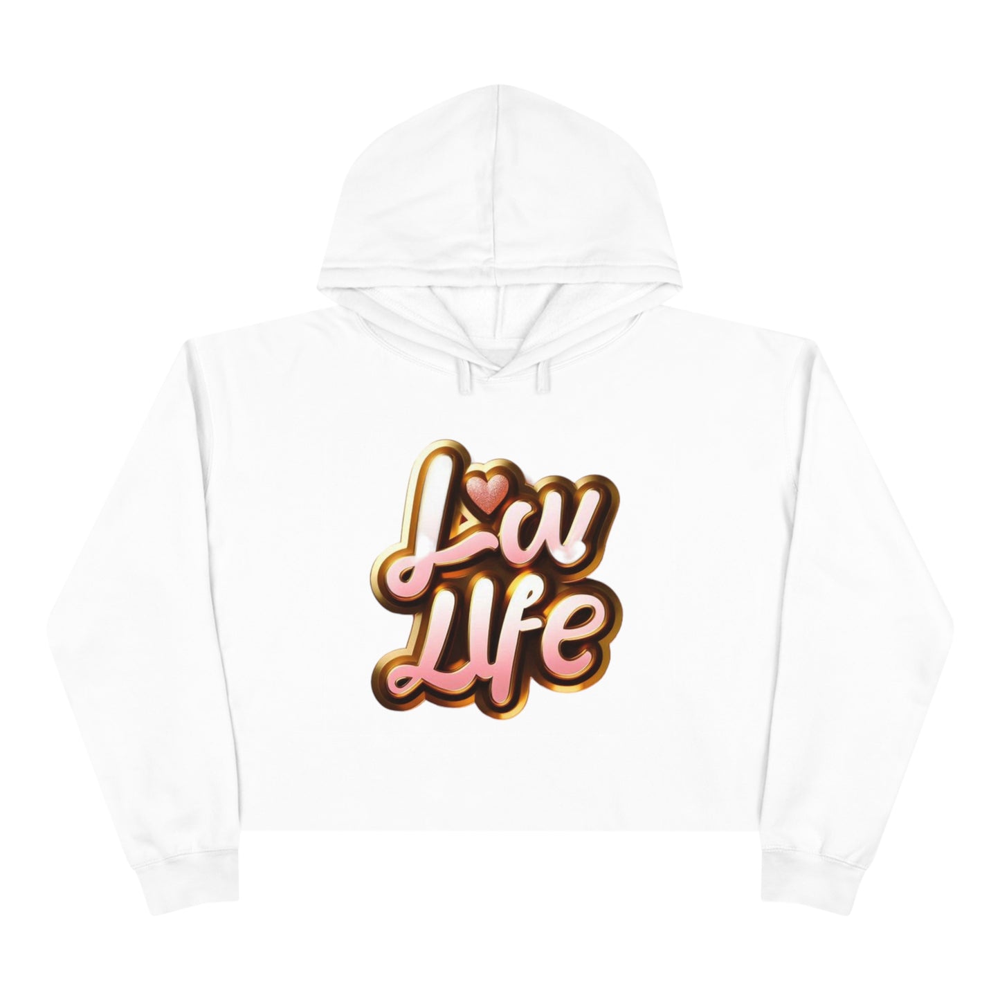 Love Life Crop Hoodie