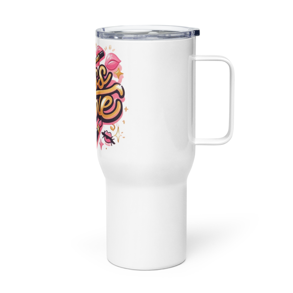 Awe mug with a handle