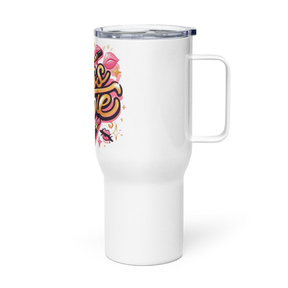 Awe mug with a handle