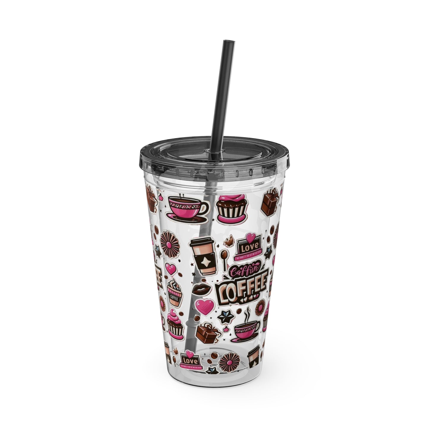 Sunsplash Tumbler with Straw, 16oz