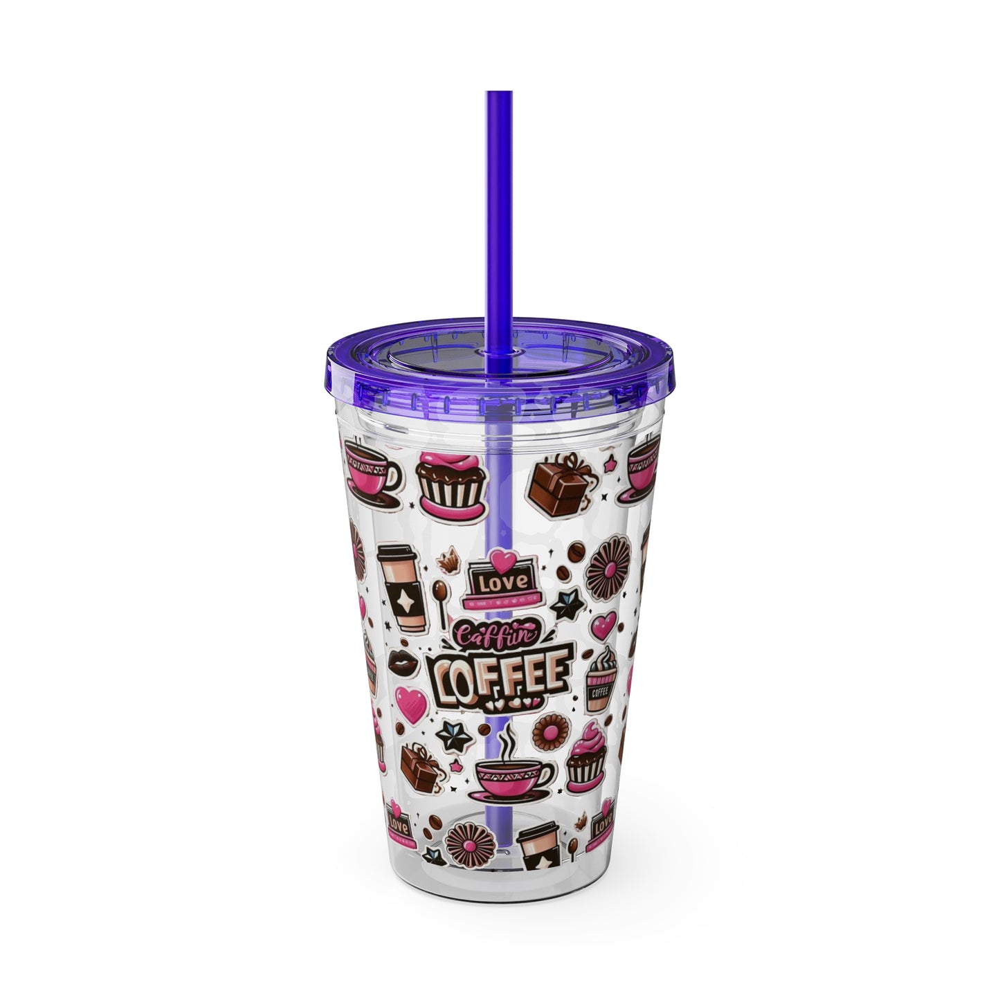 Sunsplash Tumbler with Straw, 16oz