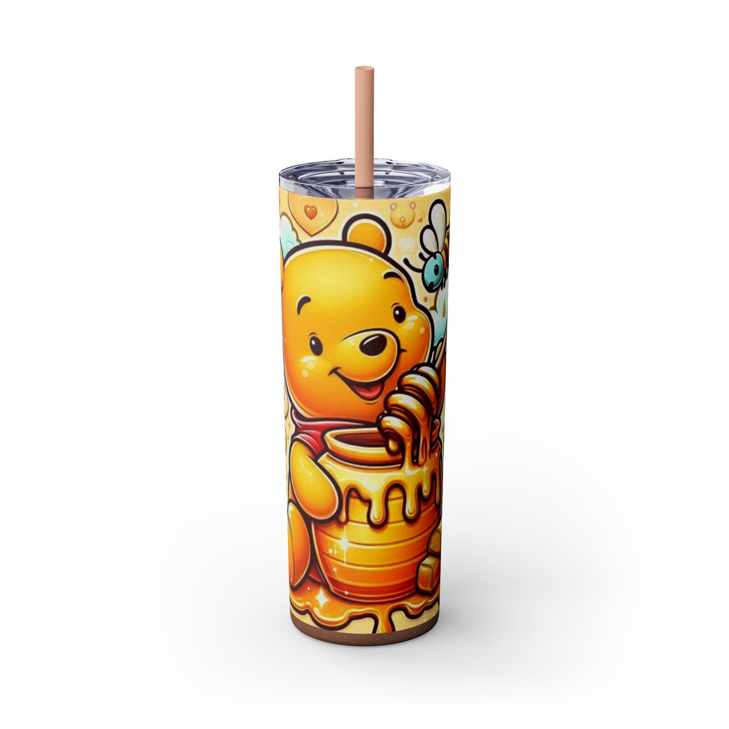 Winnie the Pooh  Skinny Tumbler with Straw, 20oz