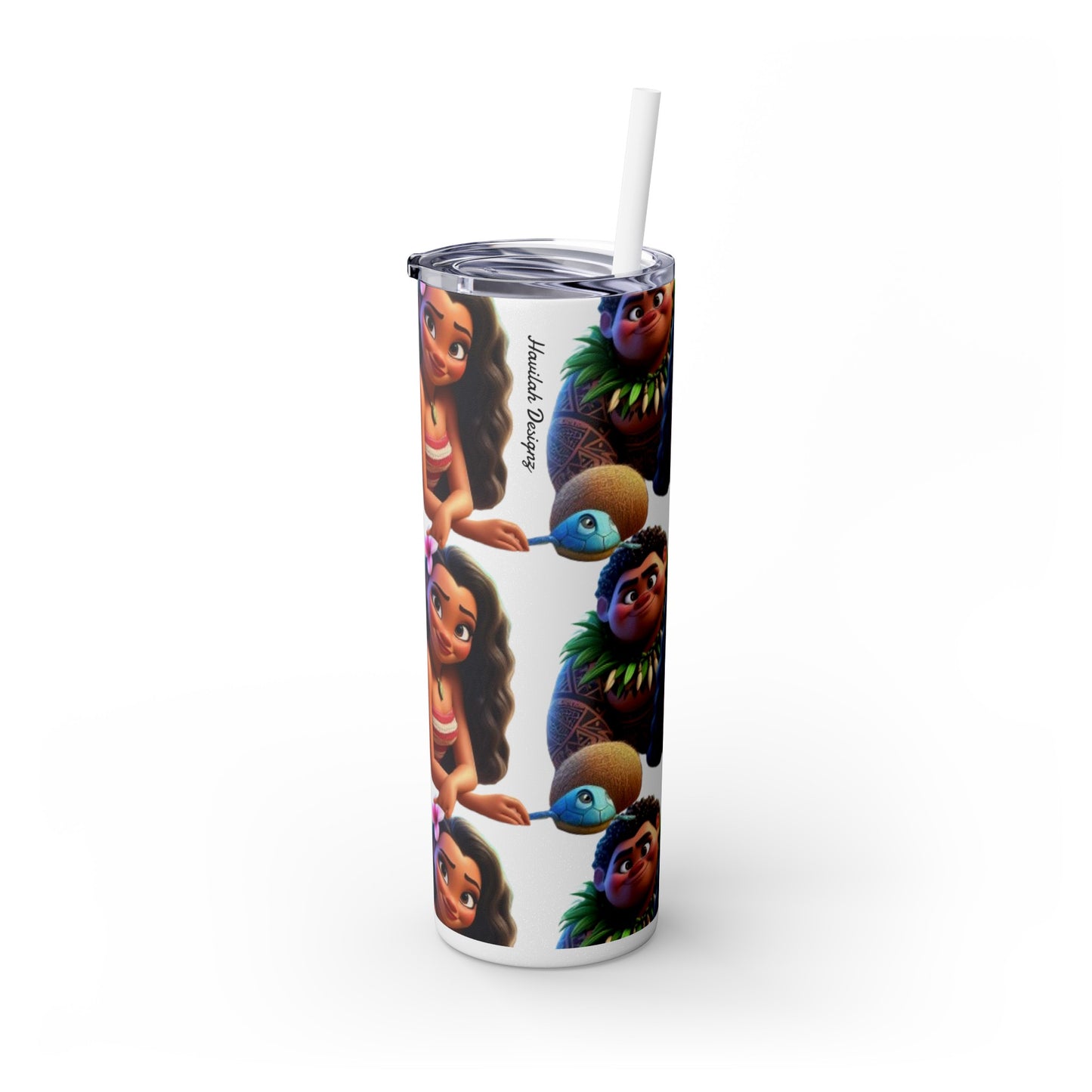 Moana Skinny Tumbler with Straw