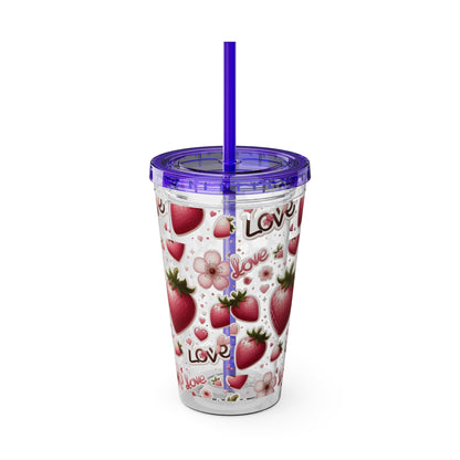 Sunsplash Tumbler with Straw, 16oz