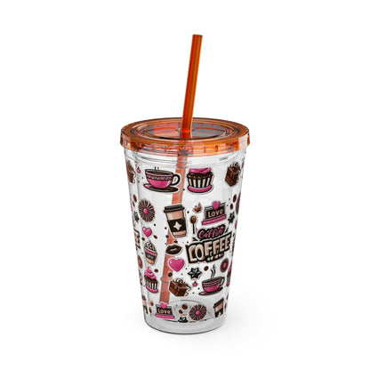 Sunsplash Tumbler with Straw, 16oz