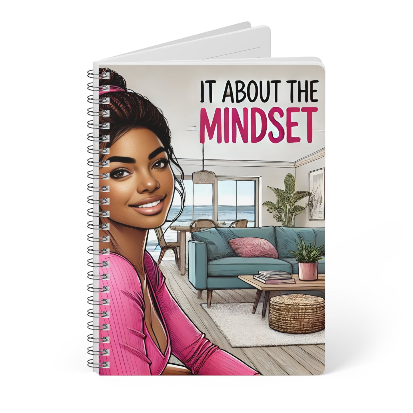 Mindset A5 Wirobound Softcover Notebook - Inspirational Journal for Personal Growth