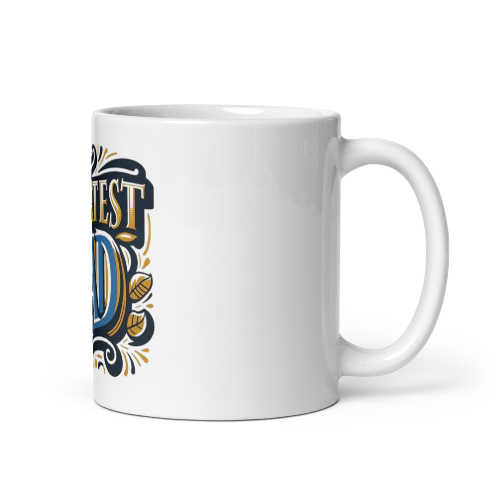 White glossy mug