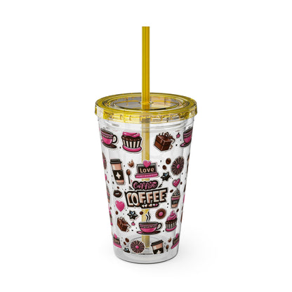 Sunsplash Tumbler with Straw, 16oz