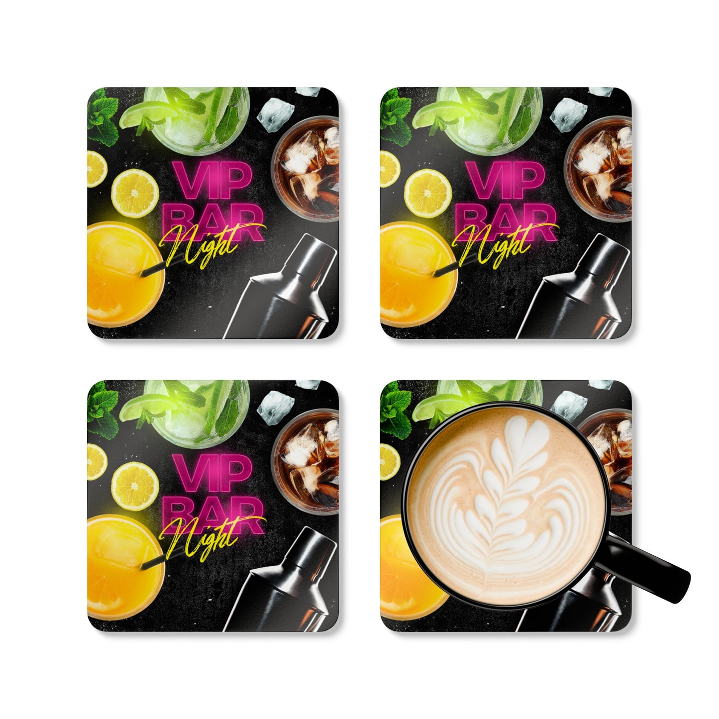 VIP Bar Night Coaster Set