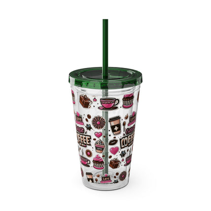 Sunsplash Tumbler with Straw, 16oz