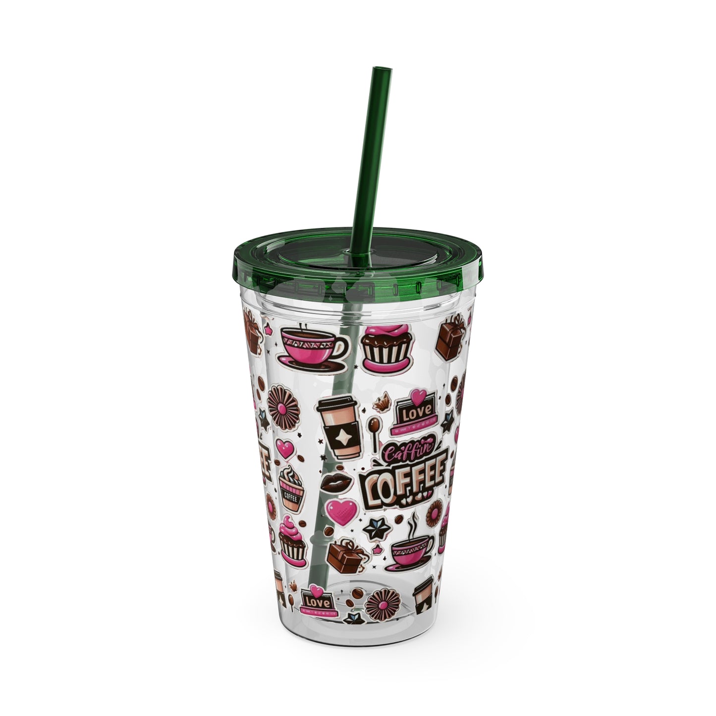 Sunsplash Tumbler with Straw, 16oz