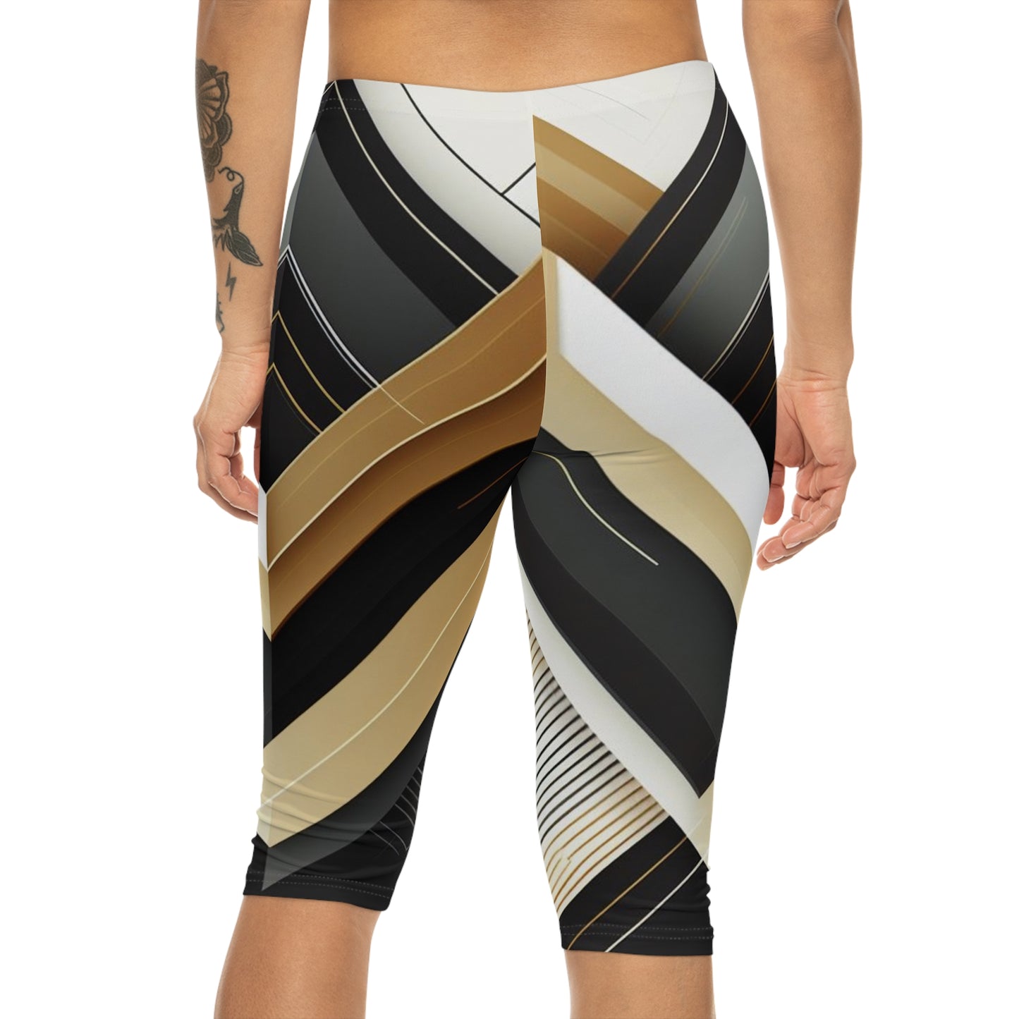 Vroue se Capri Leggings (AOP)