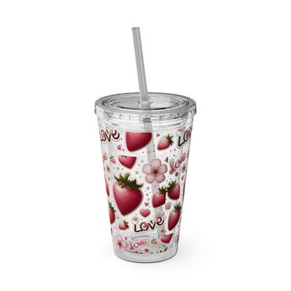 Sunsplash Tumbler with Straw, 16oz