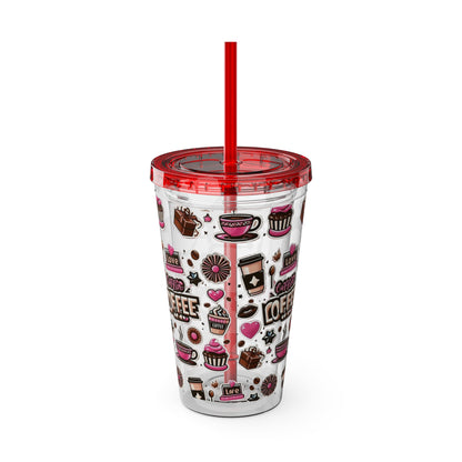 Sunsplash Tumbler with Straw, 16oz