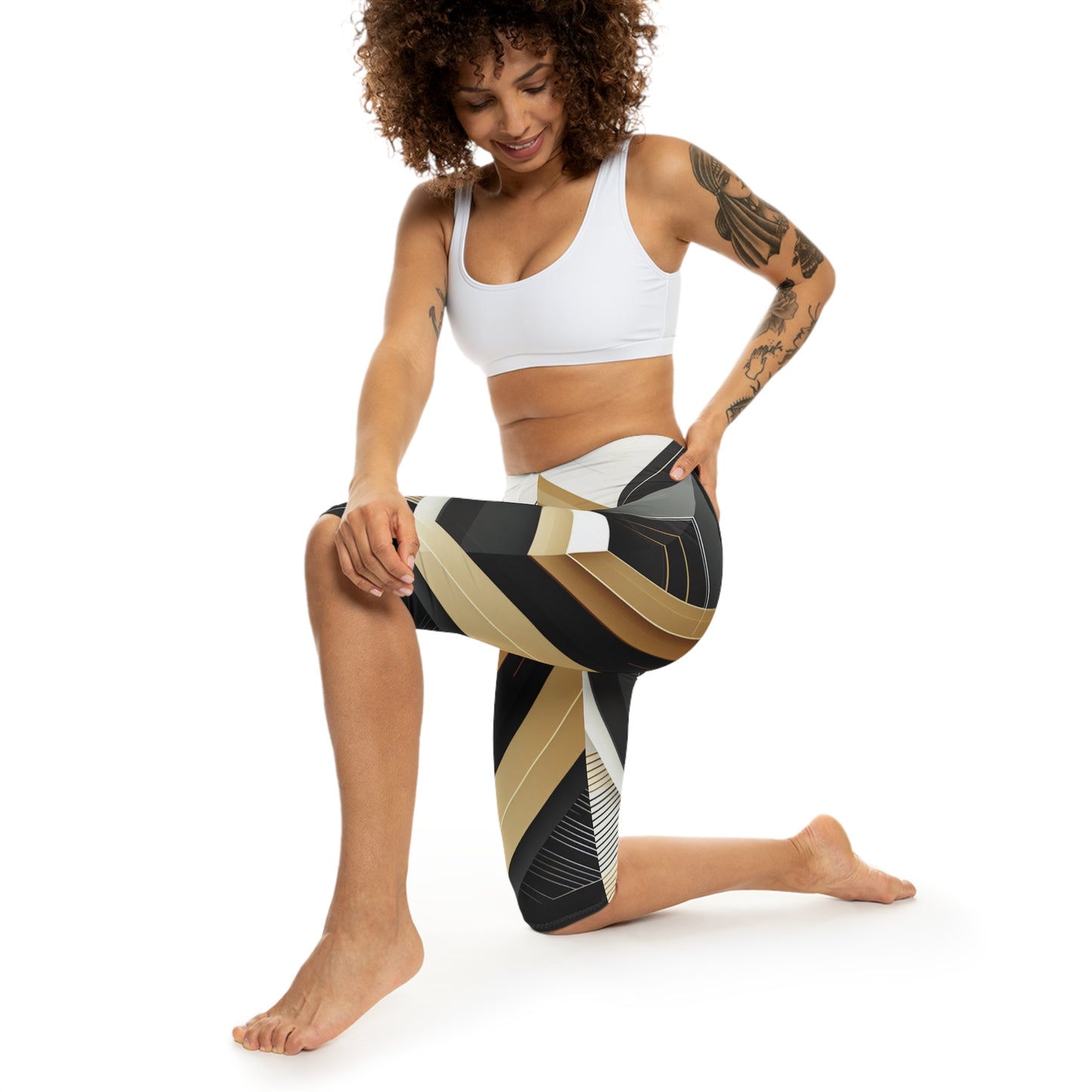 Vroue se Capri Leggings (AOP)