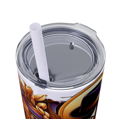 Boss Skinny Tumbler with Straw, 20oz