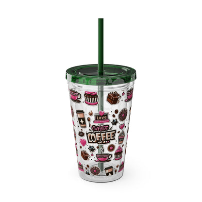 Sunsplash Tumbler with Straw, 16oz