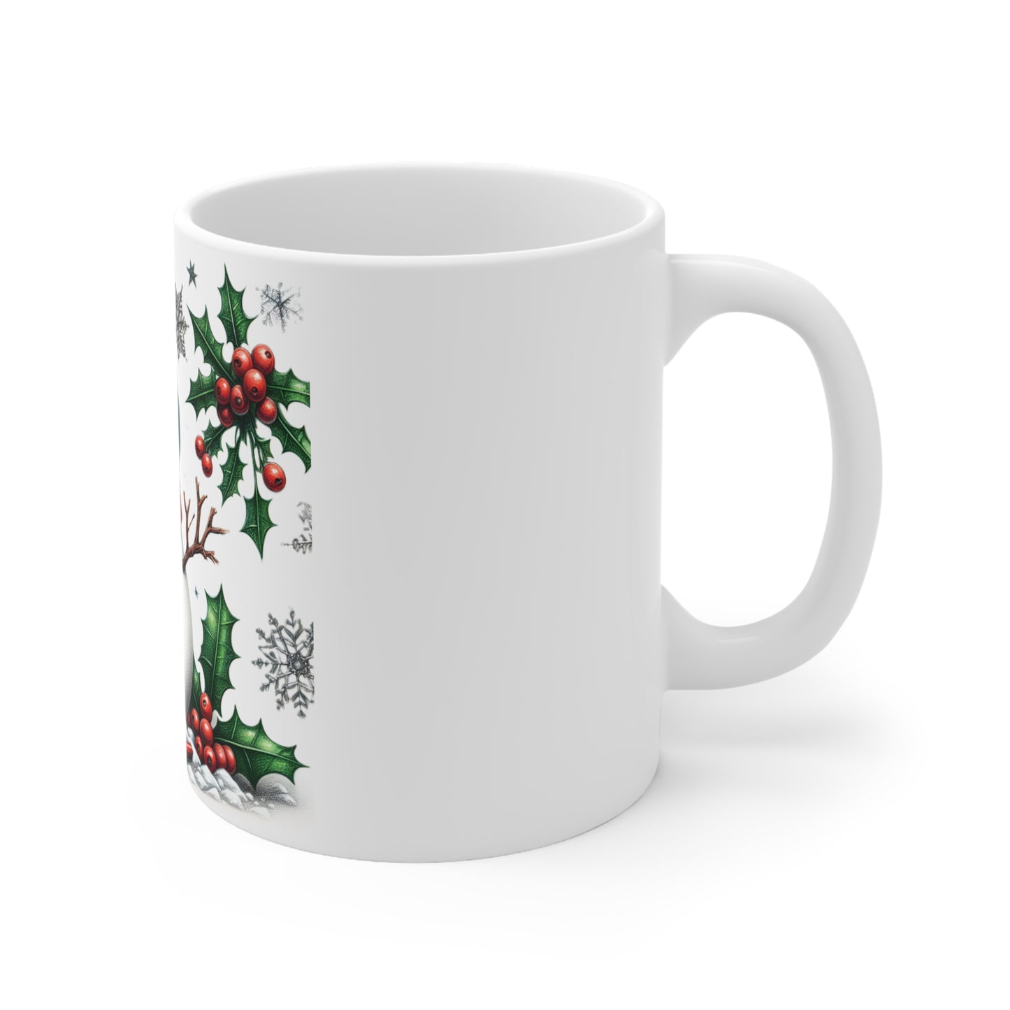 Festive Snowman Ceramic Coffee Cup - Holiday Drinkware for Winter Celebrations